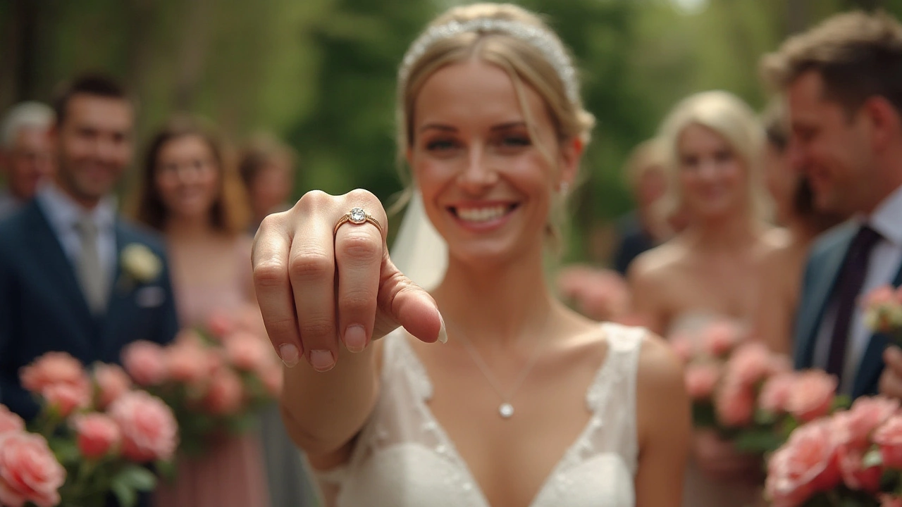 Wearing Your Engagement Ring on Your Wedding Day