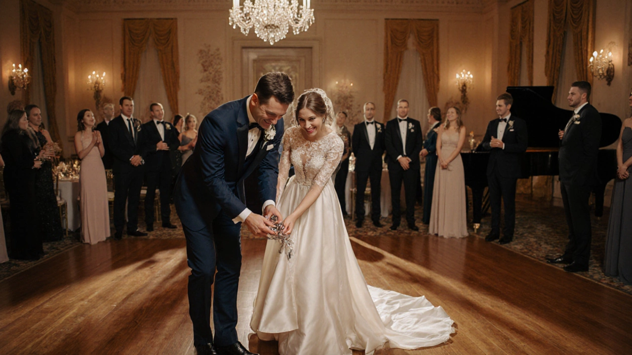 Why Husbands Remove the Garter: Tradition Explained